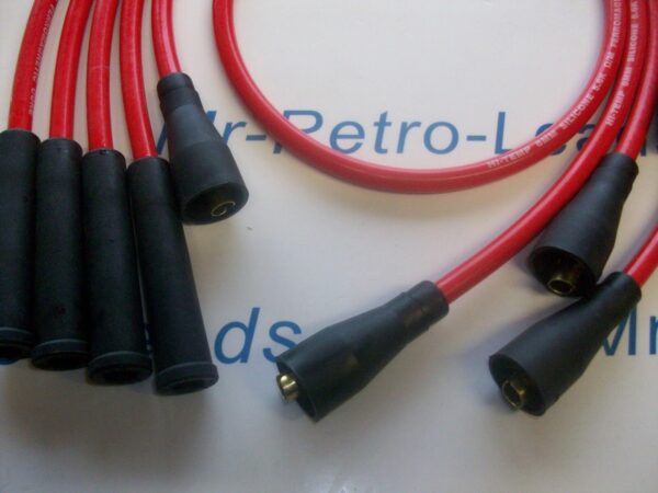 Red 8mm Performance Ignition Leads For Scirocco Corrado Polo Quality Ht Leads