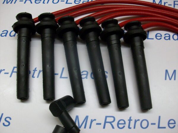 Red 8mm Performance Ignition Leads For The Mondeo Mkiii 2.5 V6 24v Quality Leads
