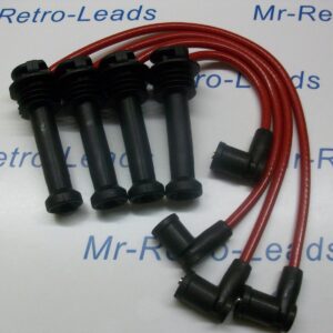 Red 8mm Performance Ignition Leads For The Focus Zetec 1.8 Quality Ht Leads