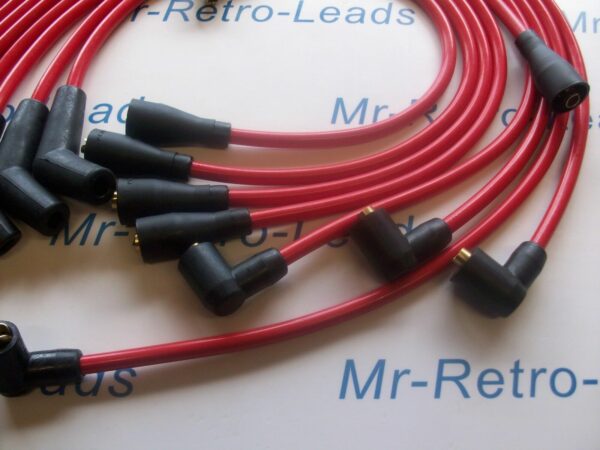 Red 8mm Performance Ignition Leads For Tvr Chimaera V8 Lucas Distributor Ht..