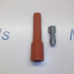 Retro Red Ignition Spark Plug Rubber Boot & Terminal X 1 Nos Look Quality...