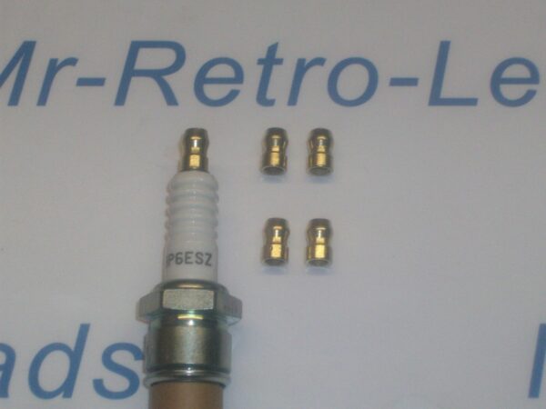 Spark Plug Terminal Bullet Brass X 4 Pack Ignition Spark Plug Nipple Top Nut M4