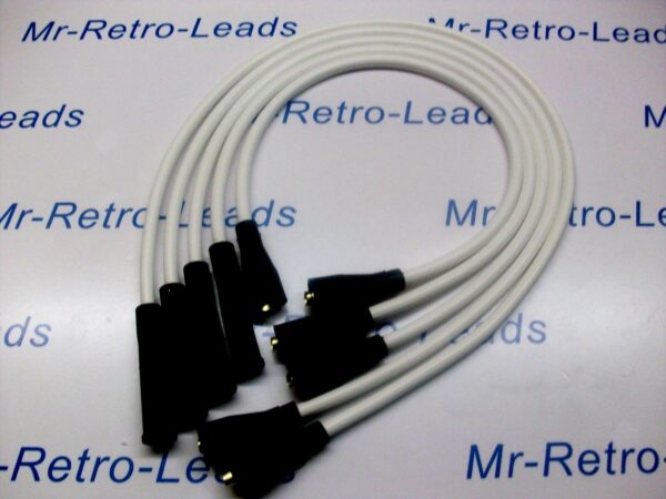 White 8mm Performance Ignition Leads For The Capri 1.6 2.0 Ohc Cortina P100 Ht