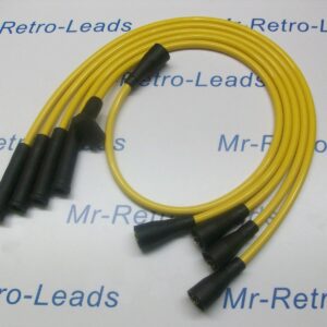 Yellow 8mm Ignition Leads For The Escort Mk1 2 Mexico 1.6 Sport Capri Mk1