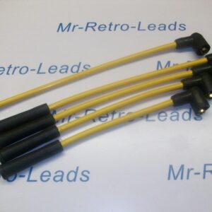 Yellow 8mm Ignition Leads Fits Robin Reliant Regal Fox Kitten Bond Bug Rialto