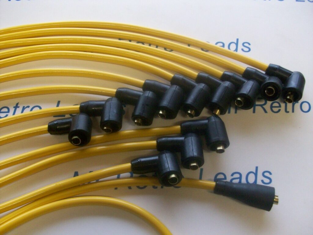 Yellow 8mm Performance Ht Leads Fits The Jaguar E-type S3 Roadster E ...
