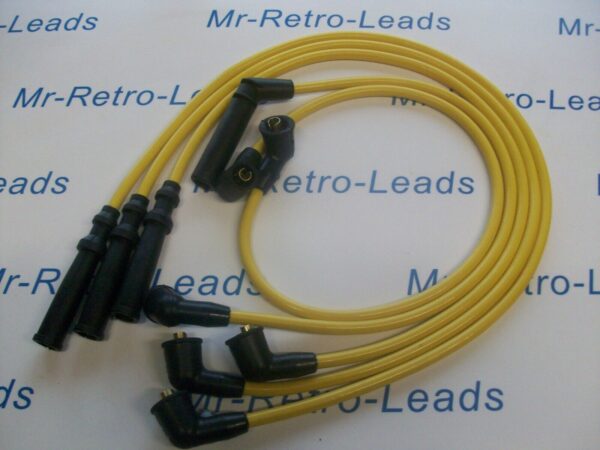 Yellow 8mm Performance Ignition Leads Figaro Coupe 1.0 Turbo 91 > 92 Quality