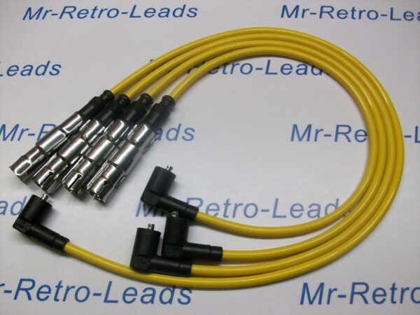 Yellow 8mm Performance Ignition Leads Golf Polo Lupo 1.0 1.4 Quality Ht Leads