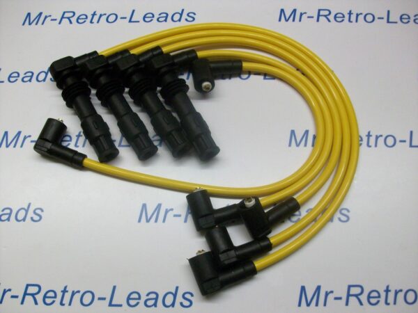 Yellow 8mm Performance Ignition Leads For Polo 1.4 100 16v Quality 1996 1999