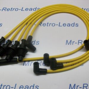 Yellow 8mm Performance Ignition Leads Gti 205 305 309 405 1.6 Hei Cap Quality Ht