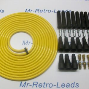 Yellow 8mm Performance Ignition Lead Kit For The V8 8cly 6 Meters Kit Car Qualit