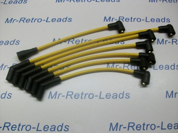 Yellow 8mm Performance Ignition Leads Triumph Tr5 Tr6 Gt6 Quality Built Leads..