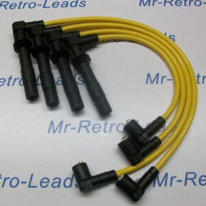 Yellow 8mm Performance Ignition Leads Golf Bora 1.6 1.4 16v Quality Ht Leads