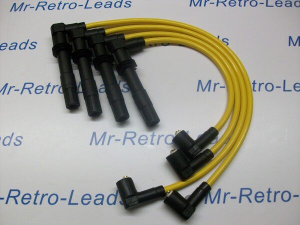Yellow 8mm Performance Ignition Leads Golf Bora 1.6 1.4 16v Quality Ht Leads