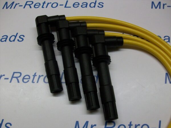 Yellow 8mm Performance Ignition Leads Golf Lupo 1.6 Gti 1.4 16v Quality Leads