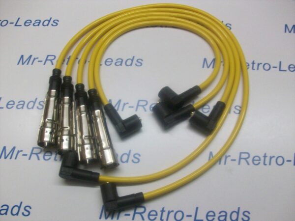 Yellow 8mm Performance Ignition Leads For Transporter Box 2.0 T25 Camper..