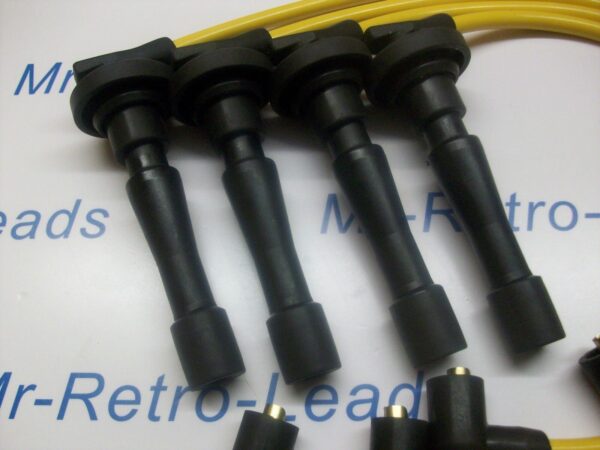 Yellow 8mm Performance Ignition Leads For The Civic B16 B18 Dohc Engines Quality