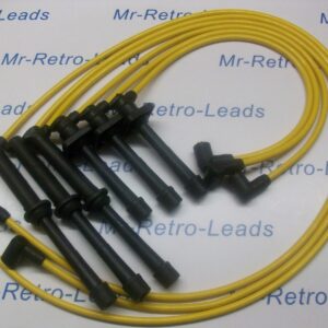 Yellow 8mm Performance Ignition Leads For Probe V6 24v 323 626 Mx-3 6 Xedos 6 9