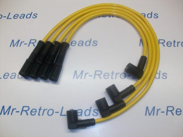 Yellow 8mm Performance Ignition Leads Cinquecento Seicento 1.1 Sporting Quality
