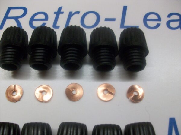 10 X Distributor Acorn Nut Screw In Terminals 10 X Brass Split Washers 1930-60s