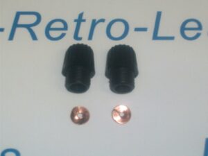2 X Acorn Nut Short Screw Cap 2 X Split Washers K2f Magneto Motorcycles Quality