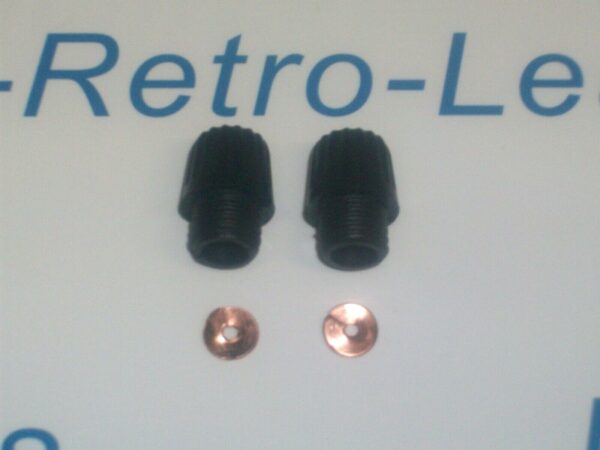 2 X Acorn Nut Short Screw Cap 2 X Split Washers K2f Magneto Motorcycles Quality
