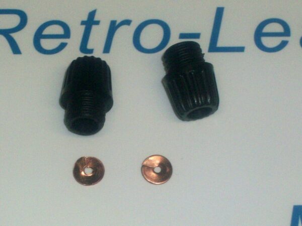2 X Acorn Nut Short Screw Cap 2 X Split Washers K2f Magneto Motorcycles Quality