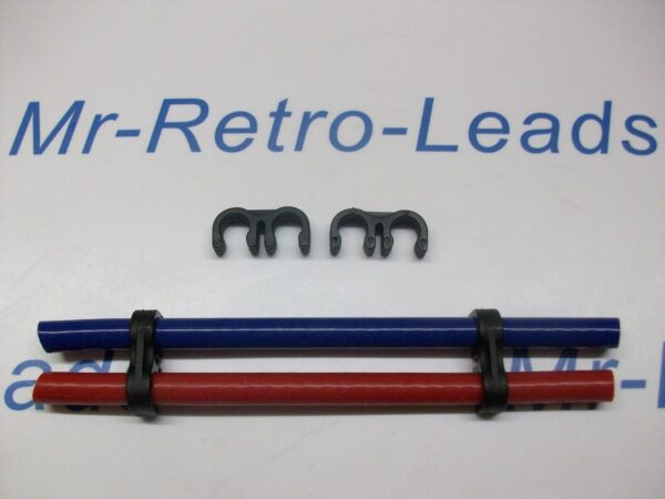 2 X Ignition Lead Ht Clip Holder 2 Way Separator Clamp Holder 8mm 7mm Spacers