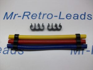 2 X Ignition Lead Ht Clip Holder 3 Way Separator Clamp Holder 8mm 7mm Spacers