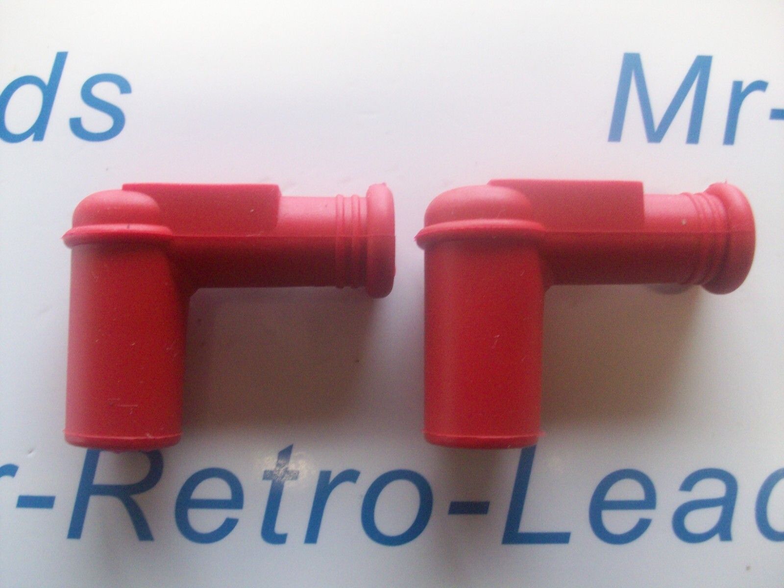 2 X Red Spark Plug Boot Cap 5 Ohm Replaces Tb05ema / 708.00.92 / 401222 / Pro 5u