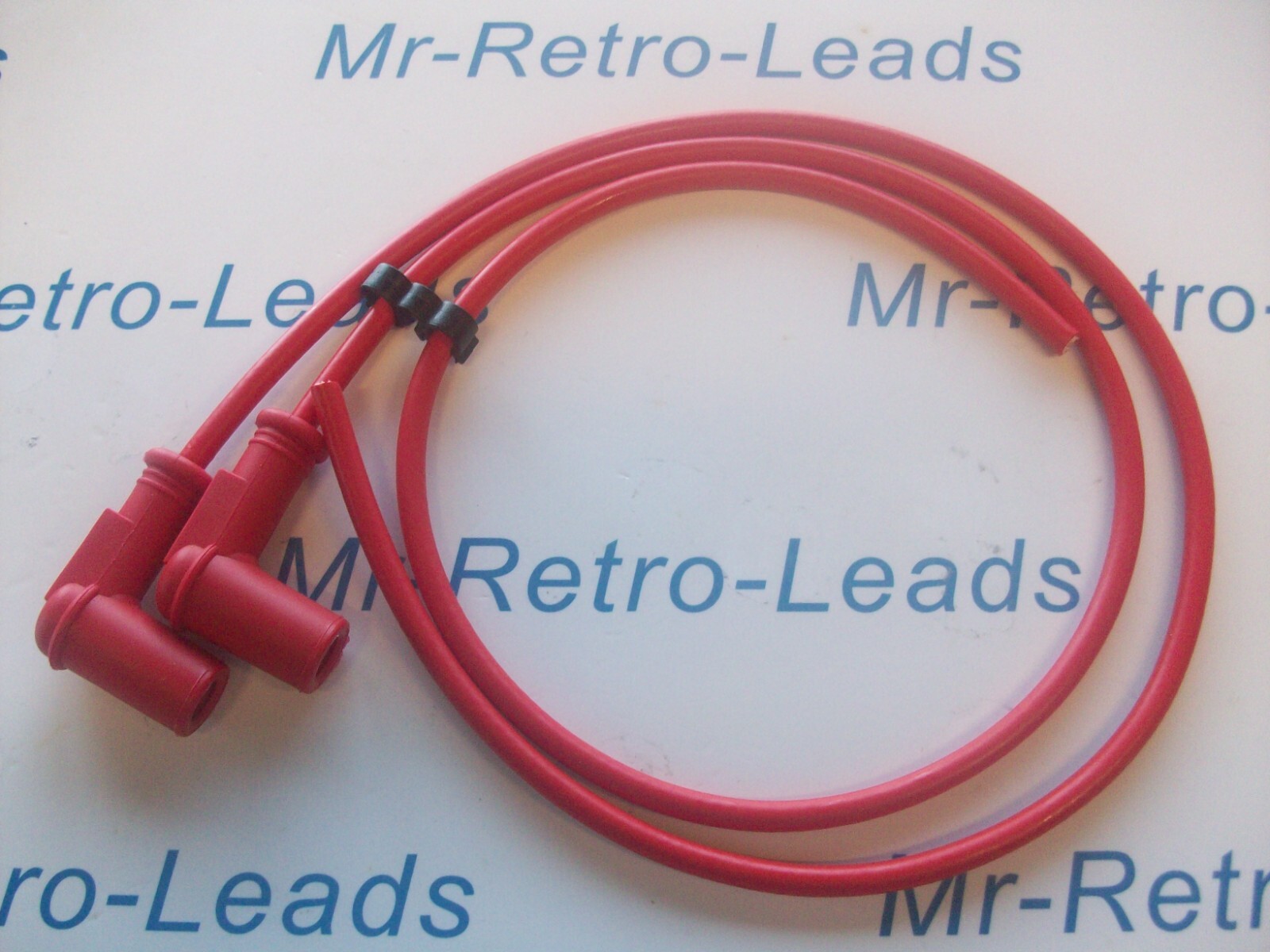 2 X Red Spark Plug Boot Caps + 25"inches Copper Core Lead Replaces Tb05ema Pro5u