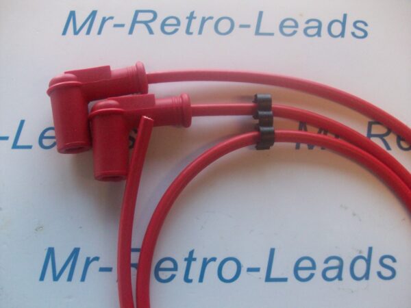 2 X Red Spark Plug Boot Caps + 25"inches Copper Core Lead Replaces Tb05ema Pro5u