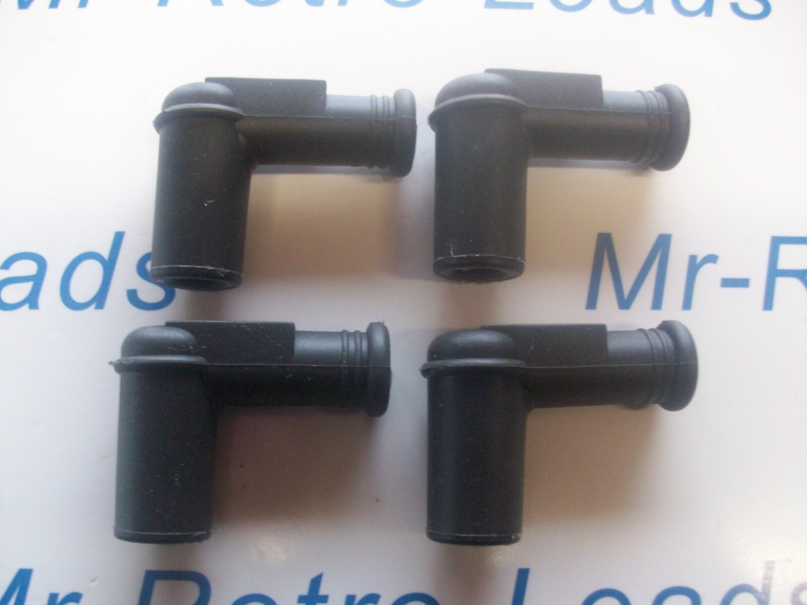 4 Black Spark Plug Boot Cap 5 Ohm Replaces Tb05ema / 708.00.92 / 401222 / Pro 5u