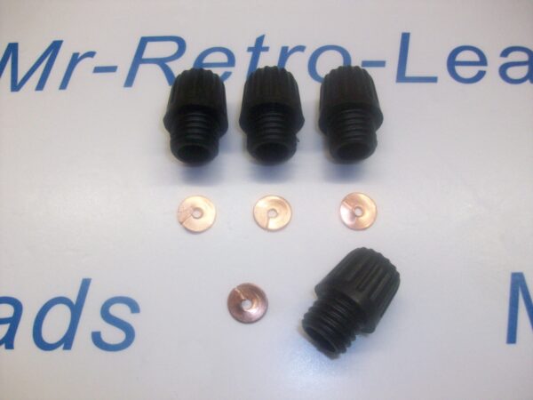 4 X Distributor Acorn Nut Screw In And X 4 Brass Split Washers 4 1930-60s Lucas