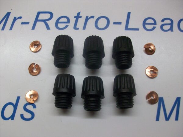 6 X Distributor Acorn Nut Screw Terminals 6 Brass Split Washers 6 1930-60s Lucas