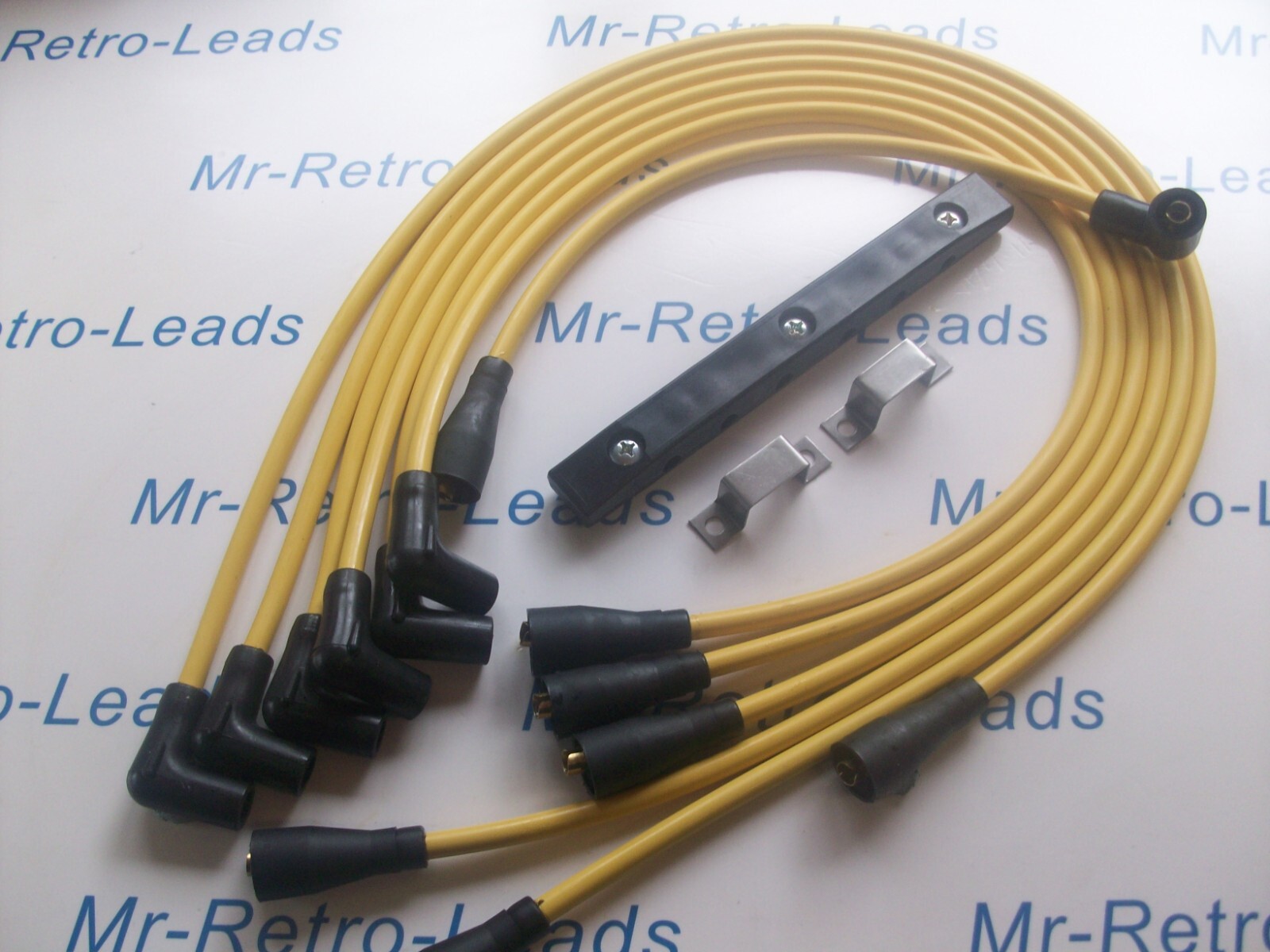 8mm Performance Ignition Leads Fits Jaguar E Type Xj6 Xk Mk2 & Clamp Separator