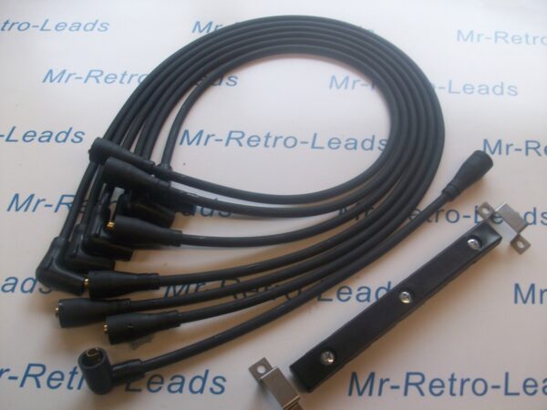 8mm Performance Ignition Leads Fits Jaguar E Type Xj6 Xk Mk2 & Clamp Seporator..