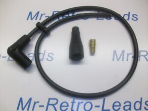 Black 7mm Copper Motorcycle Norton Matchless Triumph Bsa Ajs Ignition Lead Kit