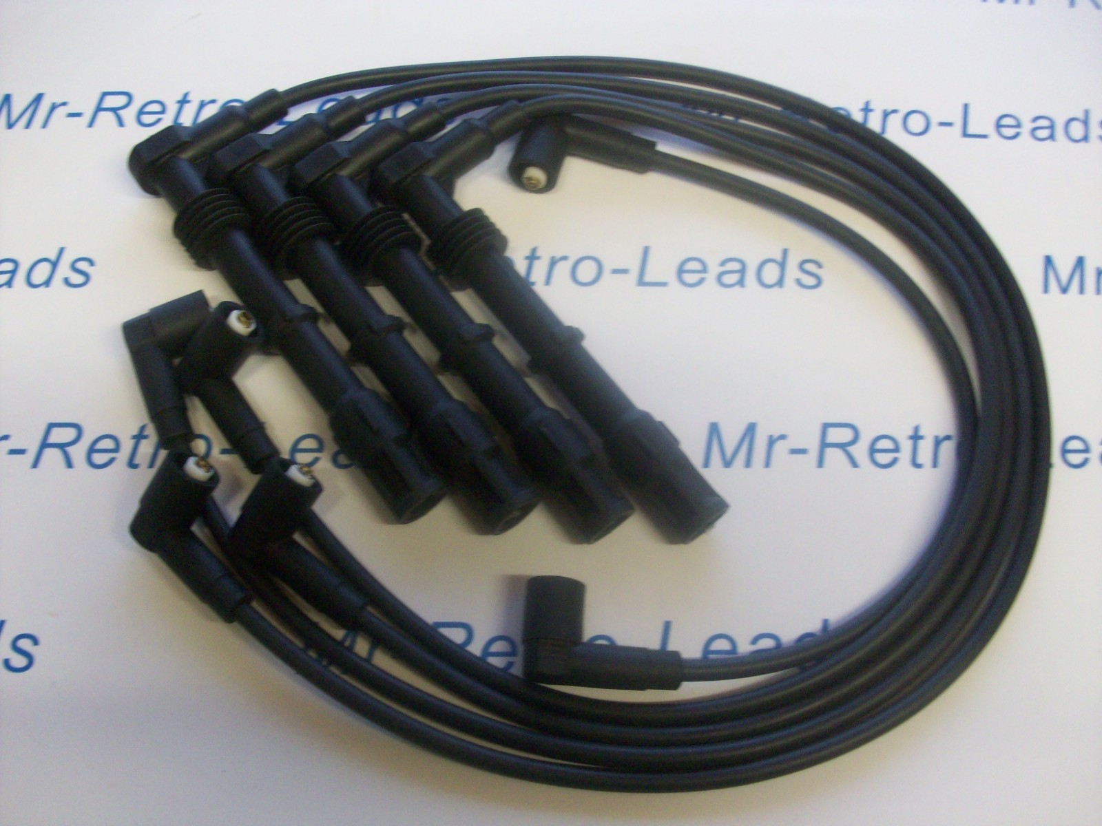 Black 7mm Ignition Leads Golf Gti Corrado Ibiza Scirocco 1.8 2.0 16v Kr Abf Ht