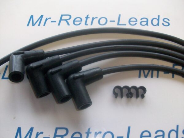 Black 7mm Ignition Leads Lead Wolseley 1500 Ht 1957 > 1965 Quality Built Leads