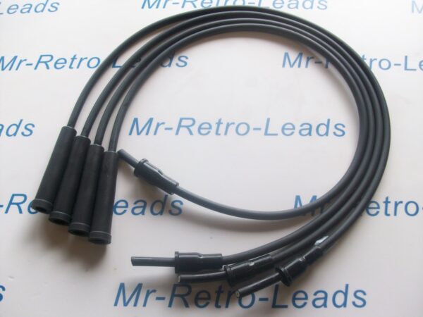 Black 7mm Ignition Leads Escort Rs1600i 1982 > 83 Only With Twin Coil Pack