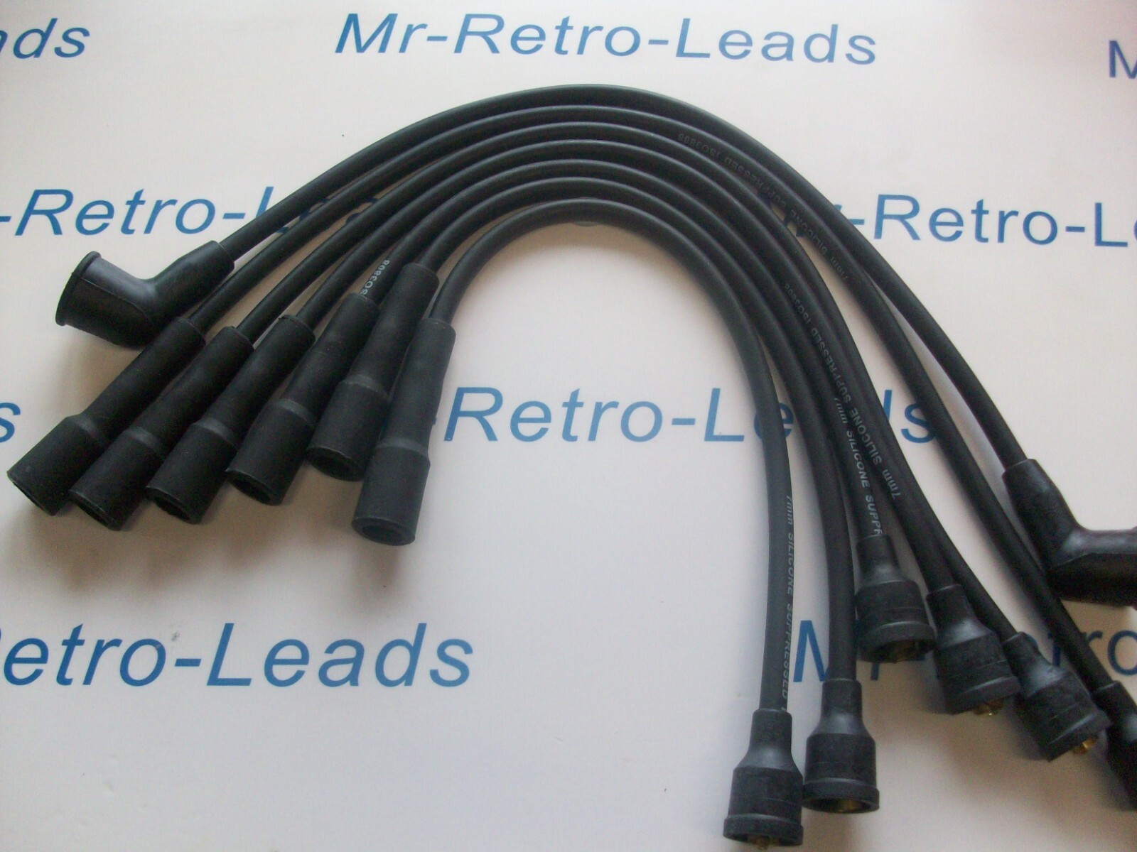 Black 7mm Ignition Leads Triumph Tr6 Tr5 Gt6 2000 2.5 Quality Leads
