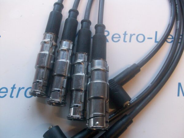 Black 7mm Ignition Leads Triple Silicone Fits Skoda Fabia 2.0i    1999