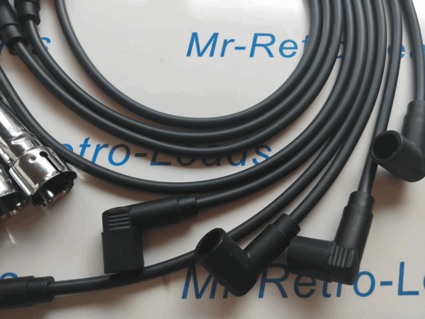 Black 7mm Ignition Leads For Mercedes 350 S420 S500 Sl380 Sl450 Sl500 M4 Pin Cap