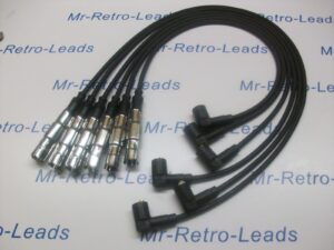 Black 7mm Performance Ignition Leads Vr6 Mk3 Vr6 Obd2 Passat 2.8 Quality Leads