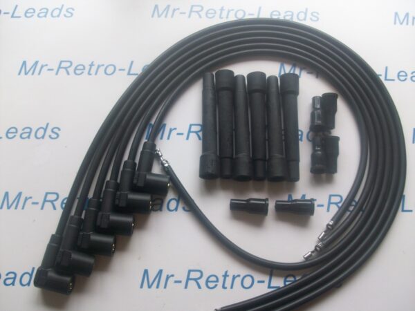 Black 7mm Performance Ignition Leads Kit Full Set For Use With Bmw 3.0 Cs E9