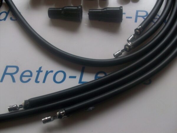 Black 7mm Performance Ignition Leads Kit Full Set For Use With Bmw 3.0 Cs E9
