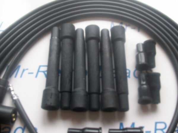 Black 7mm Performance Ignition Leads Kit Full Set For Use With Bmw 3.0 Cs E9