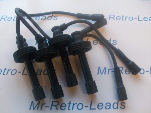 Black 7mm Triple Silicone Ignition Leads Fits Volvo S40 V40 1996 B4164s