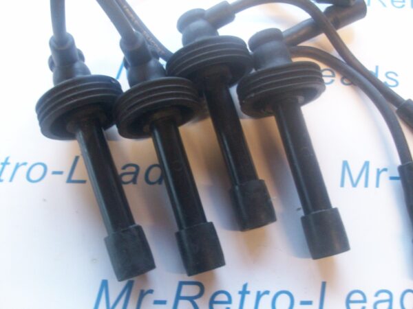Black 7mm Triple Silicone Ignition Leads Fits Volvo S40 V40 1996 B4164s